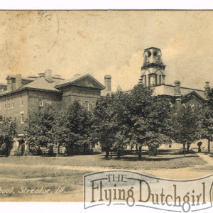 Vintage Postcard – 1907  “High School”  Streator, Ill.