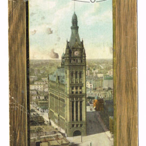 Vintage Postcard – 1908  “City Hall”  Milwaukee, Wis.