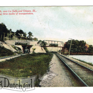 Vintage Postcard – 1912  “Split Rock”  Ottawa, Ill.