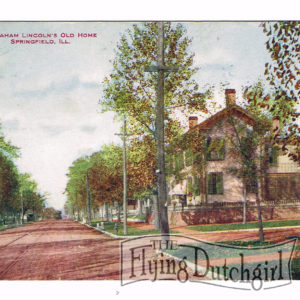 Vintage Postcard – 1910  “Lincoln’s Old Home”  Springfield, Ill.