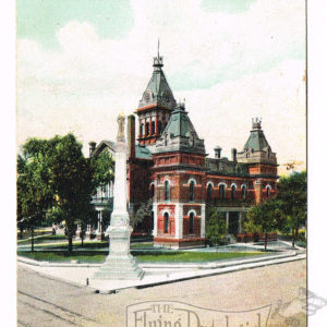 Vintage Postcard – 1907  “Court House”  Pontiac, Ill.