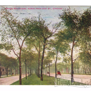 Vintage Postcard – 1909  “Grand Boulevard”  Chicago, Ill.