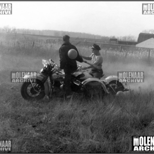 Vintage Photo “Field Meet” Molenaar Speedway Harley-Davidson (1940’s)