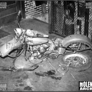 Vintage Molenaar Harley-Davidson Photo – Ran the Wheels Off a 45 WL