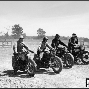 Vintage Molenaar Harley-Davidson TT Race Photo – Bob Schaffer, Hap Darst 1949