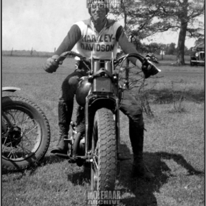 Vintage Molenaar Harley-Davidson Race Photo – Team Member on WLDR 1930’s