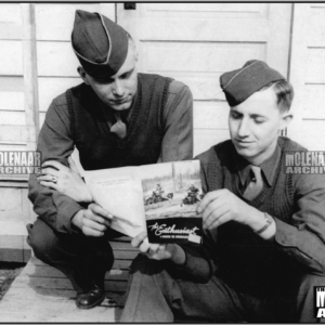 Vintage Molenaar Harley-Davidson Photo – The Gary Boys: Cob & Swick (1943)