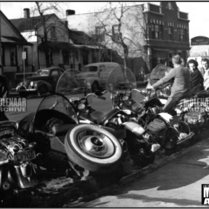 Vintage Molenaar Harley-Davidson Photo – Illiana M/C Line-up” Molenaar 1930’s