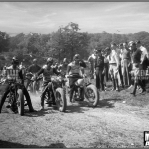 Vintage Molenaar Harley-Davidson TT Race Photo – On the Starting Line 1940’s