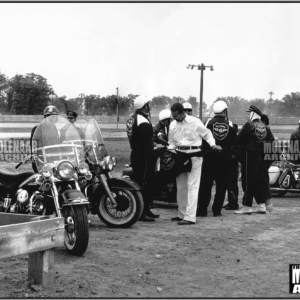 Vintage Photo “Illiana MC Club” Molenaar Speedway Harley (1960’s)