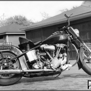 Vintage Molenaar Harley-Davidson Photo – Period Modified Knucklehead