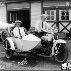 Vintage Molenaar Harley-Davidson Photo – Jimmy Murphy, Ernie Olson 1922