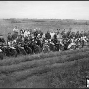 Vintage Molenaar Harley-Davidson Photo – “X” MC Club Hare and Hound Chase 1942