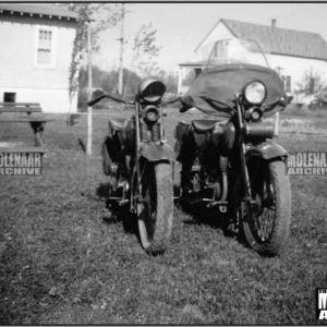 Vintage Molenaar Harley-Davidson Photo – Early Bike Line-up