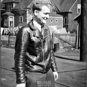 Vintage Molenaar Harley Photo – Young Harry Molenaar Cracking a Smile