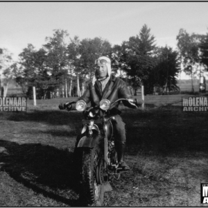 Vintage Molenaar Harley Photo – Harry Molenaar on 1930 VL Model