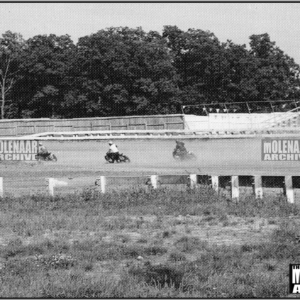 Vintage Molenaar Harley-Davidson Race Photo – 1940’s Molenaar Speedway