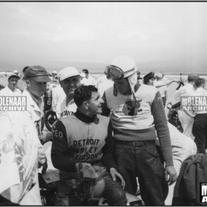 Vintage Molenaar Harley-Davidson Photo – Leo Anthony at Daytona Beach