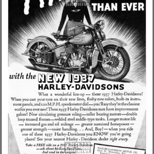 Vintage Molenaar Harley-Davidson  Counter Flyer/Poster – More Thrills than Ever