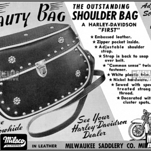 Vintage Harley-Davidson Advertisement Flyer – The Outstanding Shoulder Bag HD