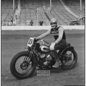 Vintage Harley-Davidson Race Photo – Leo Anthony Molenaar Family Album