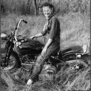 Vintage Period Photo – Mod. Bob-Job Knucklehead Molenaar Harley