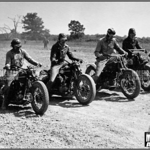 Vintage Molenaar Harley-Davidson Photo – 1940’s Starting Line TT race