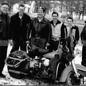 Vintage Molenaar Harley Photo – Anthony Mazur 1951-53 Hydra-Glide