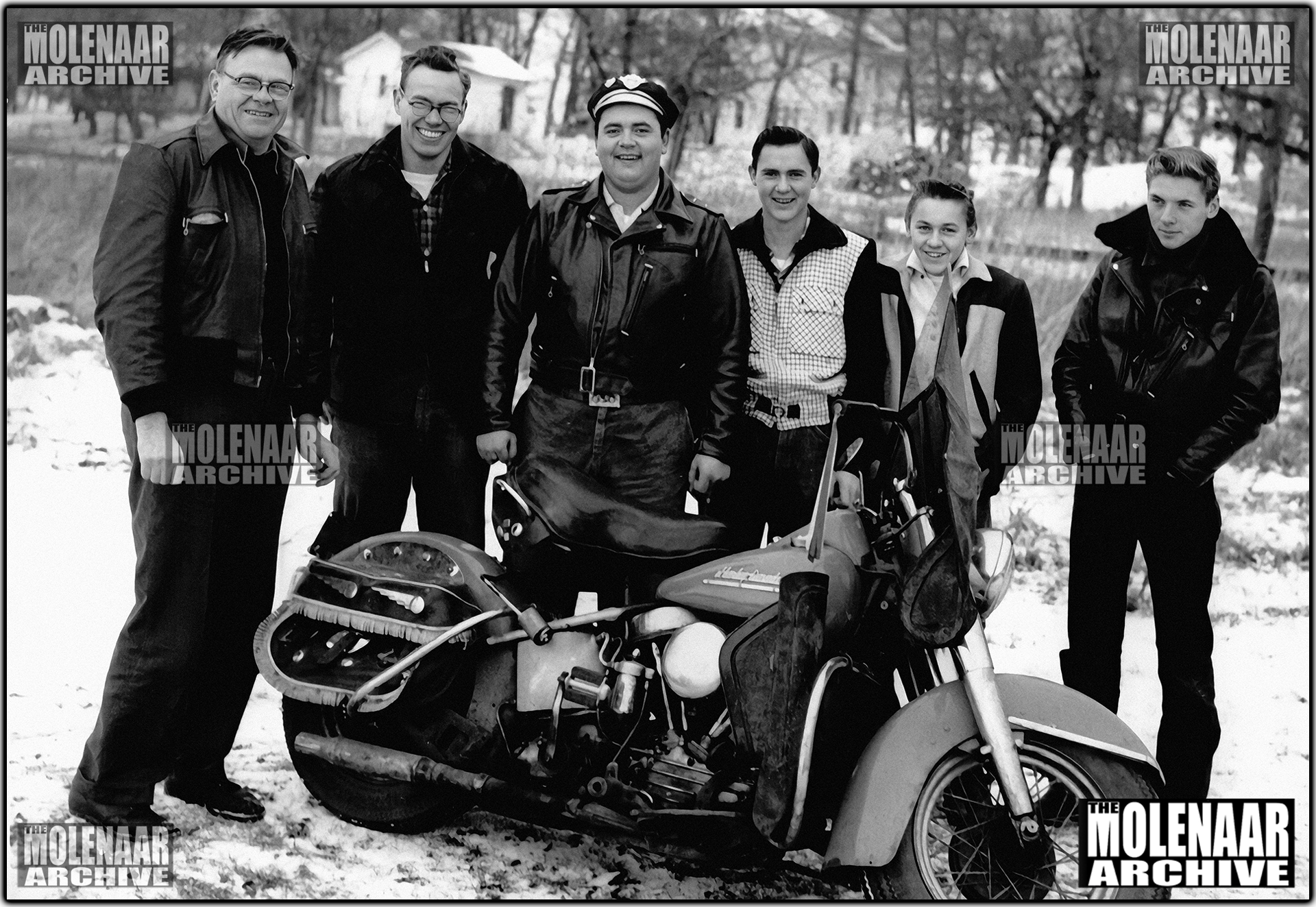 Vintage Molenaar Harley Photo - Anthony Mazur 1951-53 Hydra-Glide