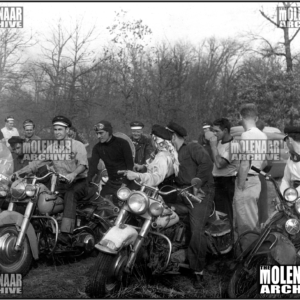 Vintage Photo “Ready to Start” Illiana Speedway Molenaar Harley 1952