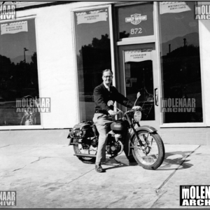 Vintage Photo “L.V McNeely” Salt Lake City Molenaar Harley (1951)