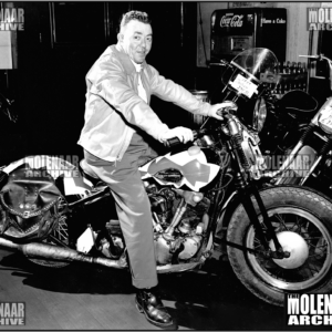 Vintage Photo Hank Murphy Molenaar Harley Knuckelhead – Hartford, CT