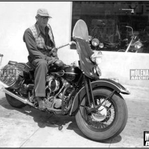 Vintage Photo SL Potter 41-46 Knucklehead Molenaar Harley Dulvura CA