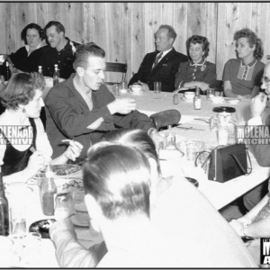 Vintage Photo – Harry & Signe Race Track Banquet – Harley 1940’s