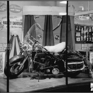 Vintage Photo “Christmas at Molenaar Harley-Davidson” 1951