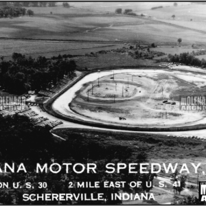 Vintage Aerial Photo Molenaar/Illiana Motor Speedway – Harley 1950s