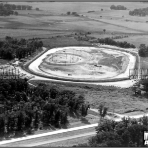 Vintage Aerial Photo Molenaar/Illiana Motor Speedway – Harley 1950s