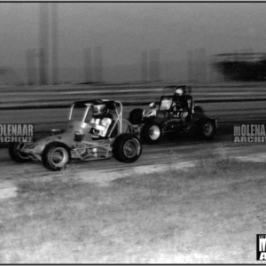 Vintage Race Photo Midget Cars at Molenaar/Illiana Motor Speedway