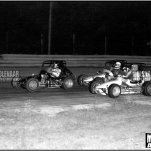 Vintage Race Photo Midget Cars at Molenaar/Illiana Motor Speedway