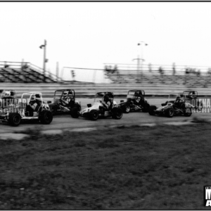 Vintage Race Photo Midget Cars at Molenaar/Illiana Motor Speedway