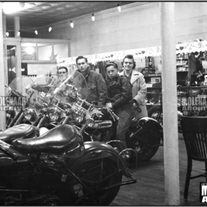 Vintage Photo Group at Molenaar Harley-Davidson Showroom 1950’s