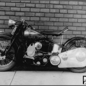 Vintage Photo Highly Period Modified ULH – Molenaar Harley-Davidson