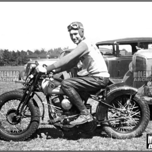 Vintage Molenaar Harley-Davidson Photo – Chet Dykgraaf on 1939 WLDR