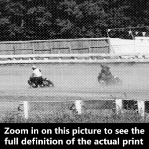 Vintage Molenaar Harley-Davidson Race Photo – 1940’s Molenaar Speedway