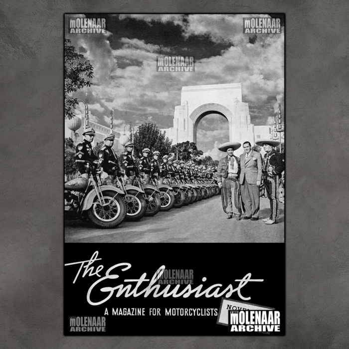 Vintage Molenaar Harley-Davidson - Enthusiast Magazine Cover/Poster Nov. 1940 - Image 4