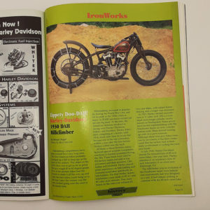 Vintage Iron Works Magazine for Harley High Performance October 1993