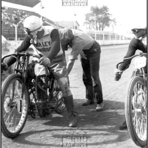 Vintage Molenaar Harley Photo Poster – Racing Legend, Smokin’ Joe Unpublished