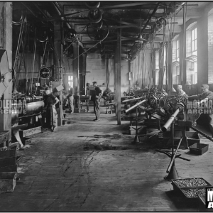 Vintage Harley Photo Poster – Milwaukee Manufacturing Factory 1918