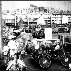 Vintage Harley Davidson Dealership PHOTO – Mid 1960’s Molenaar Showroom