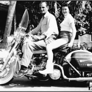 Vintage Molenaar Harley-Davidson PHOTO – 1952 Bunny and Jim Frysinger